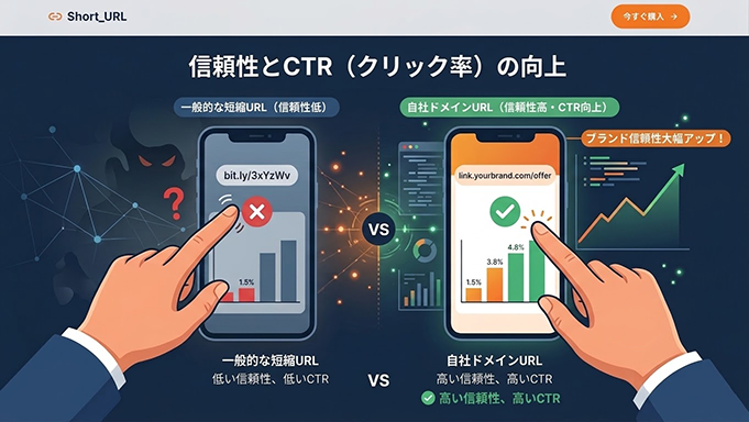 自社ドメインでの短縮URL