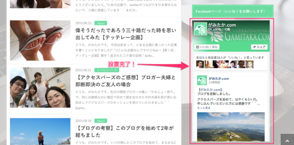 Page Pluginの表示